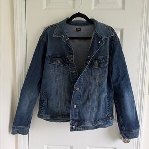 Lee Denim Shirt/Jacket in Blue with Yellow Logo